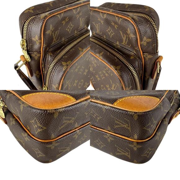 LOUIS VUITTON Brown Monogram Canvas Shoulder Bag - Picture 4 of 5